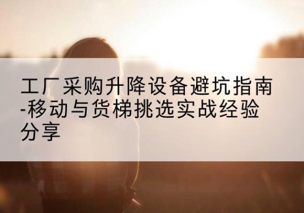 成华移动式升降机怎么选-工厂采购升降设备避坑指南-移动与货梯挑选实战经验分享